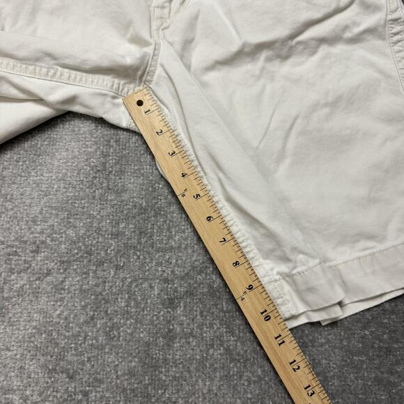 American Eagle Outfitters Shorts Mens 32 Beige Longer Length Chino Flat Front - Picture 5 of 6
